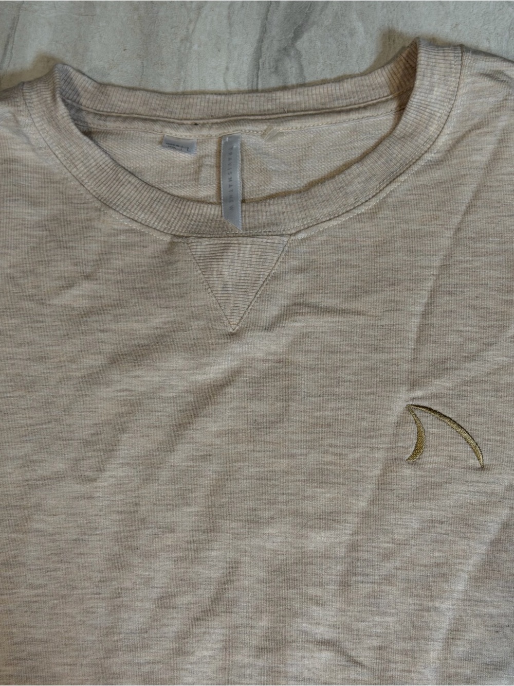 Travis Mathew Women's Lightweight Crewneck Sweatshirt - Cream - Picture 2 of 5